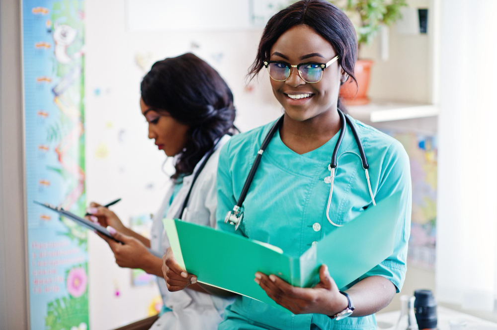 A Sunesis nurse and doctor preparing for a home visit